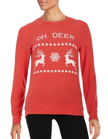 Signorelli Long Sleeve Reindeer Christmas Sweatshirt