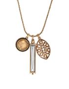 Lucky Brand Heritage Holiday Two-tone Charm Necklace