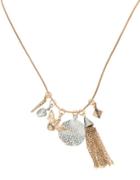 Kensie Flora And Fauna Two-tone Cluster Charm Necklace