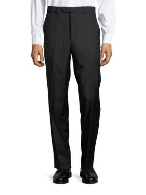 Lauren Ralph Lauren Straight-leg Wool Flat-front Pants