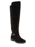 Karl Lagerfeld Paris Skyler Tall Suede Boots