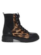 Vince Camuto Bestenda Calf Hair Leather Combat Boots