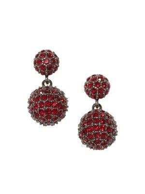 Vince Camuto Ruby Fireball Double Drop Earrings