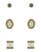 Jessica Simpson Set Of Three Geometric Stud Earrings