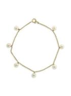 Effy 14k Yellow Gold & 5mm White Round Pearl Bracelet