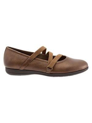 Trotters Della Leather Mary Jane Flats