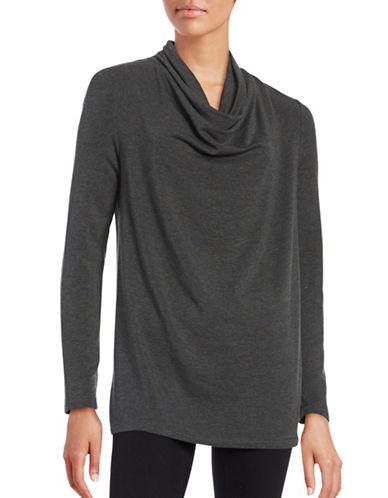 Lord & Taylor Solid Cowlneck Top