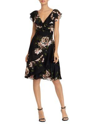 Lauren Ralph Lauren Petite Floral Georgette Sheath Dress