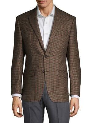 Lauren Ralph Lauren Houndstooth Classic-fit Wool Jacket