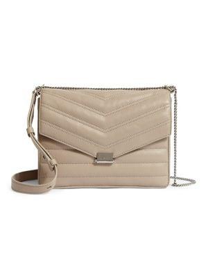 Allsaints Justine Quilted Leather Crossbody Bag