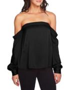 1.state Off-the-shoulder Voluminous-sleeve Blouse