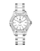 Tag Heuer Aquaracer Diamonds And Ceramic Three-row Bracelet Watch, Way131fba091