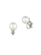 Carolee Rise & Shine 10mm White Pearl Clip-on Earrings