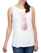 Lucky Brand Pineapple Graphic Tank Top