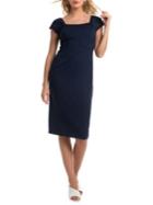 Trina Turk Shangri La Tropical Ponte Cascade Dress