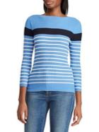 Lauren Ralph Lauren Slim-fit Striped Boatneck Sweater