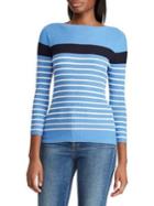 Lauren Ralph Lauren Slim-fit Striped Boatneck Sweater