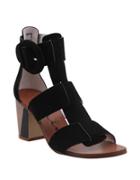 Nina Weaver Leather Block Heel Sandals