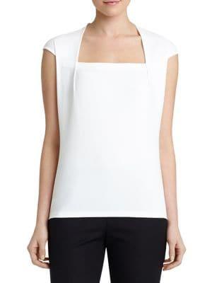 Lafayette 148 New York Giada Stretch-cotton Top