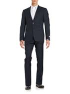 Calvin Klein Soft Pinstriped 2-piece Wool Suit