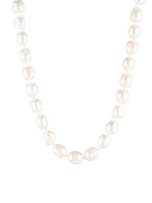 Carolee Rise & Shine Large 4-12mm Freshwater Pearl And Faux Pearl Single Row Necklace