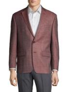 Lauren Ralph Lauren Wool Silk-blend Double Breasted Suit Jacket