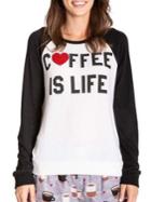 Pj Salvage Printed Slogan Raglan Top