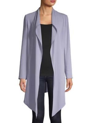 Anne Klein Asymmetrical Open-front Cardigan