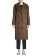 Weekend Max Mara Porta Single-breasted Cheetah Coat