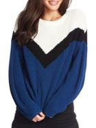 1.state Chevron Cotton Sweater