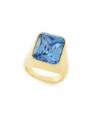 Cole Haan Aurora Sky Crystal Rectangle Ring