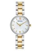 Bulova Ladies' Classic Two Tone Gold Watch, 98l226