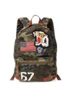 Polo Ralph Lauren Patchwork Camouflage Canvas Backpack