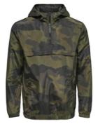 Only And Sons Storm Camouflage Half-zip Jacket