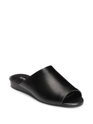 Aerosoles Bitmap Smooth Leather Mules