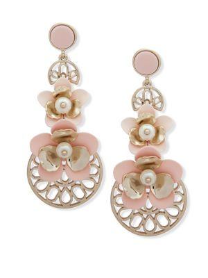 Ivanka Trump Drama Faux Pearl Chandelier Earrings