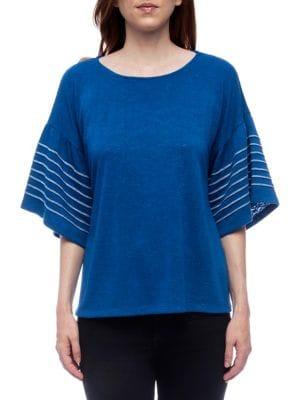 B Collection By Bobeau Everleigh Bell-sleeve Tee