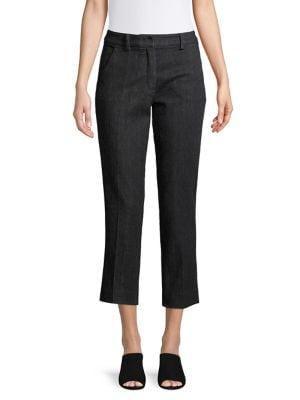Weekend Max Mara Cropped Pressed-front Pants