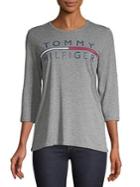 Tommy Hilfiger Performance Logo Three-quarter Sleeve Tee