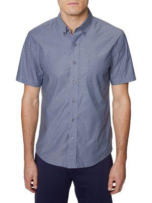 Hickey Freeman Regular-fit Printed Button-down Shirt