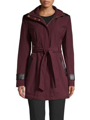 Via Spiga Belted Rain Coat