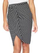 Miss Selfridge Striped Wrap Skirt