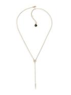 Karl Lagerfeld Mini Goldplated Pave Silhouette Choupette Y Necklace
