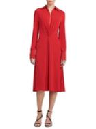 Donna Karan Zippered Long Sleeve Shift Dress