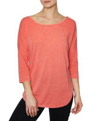 Betsey Johnson Performance Crisscross Back T-shirt
