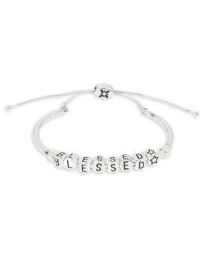 Bcbgeneration Blessed Boxed Silvertone Adjustable Pulley Bracelet