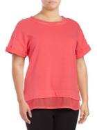 Marc New York Performance Mesh-trimmed Performance Top