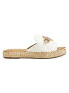 Aerosoles Press Work Embellished Leather Espadrilles