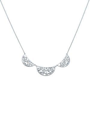 Lucky Brand Cowgirl California Openwork Floral Crystal Collar Necklace