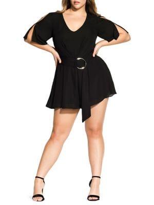 City Chic Plus Debonair Playsuit